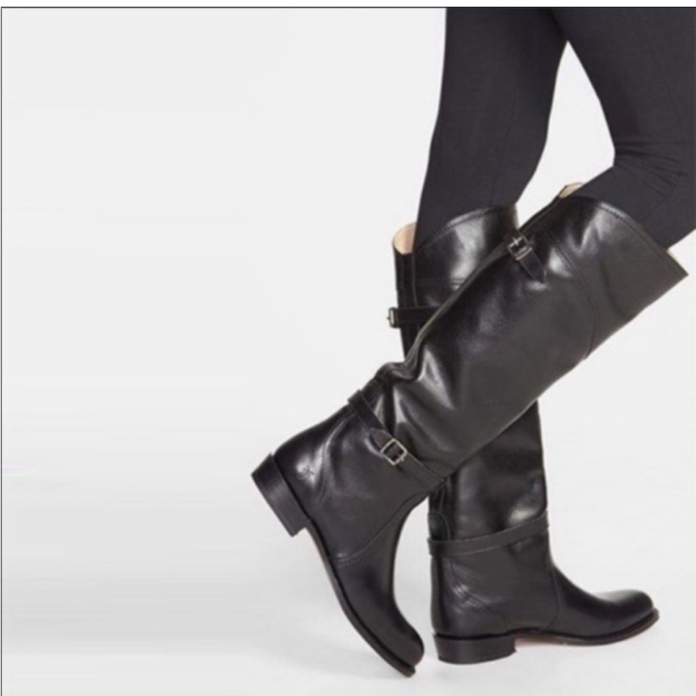 • Frye • Women’s Dorado Riding Leather Tall Boot
Style #77560 Black 8